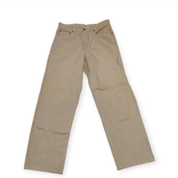 Vintage Levi's 505 Regular Fit Straight Leg Tan Chinos 32x34 - Picture 1 of 9